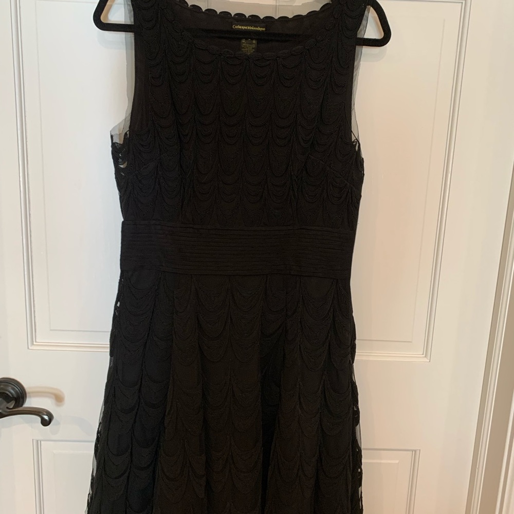 Catherine Malandrino black sleeveless dress sz10